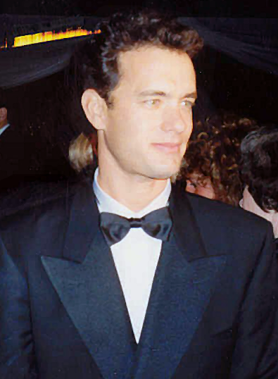 Tom Hanks en 1989, à peu près l'âge que visait le modèle le plus jeune de « Here » — Crédit : Alan Light, Wikimedia Commons (CC BY 2.0)